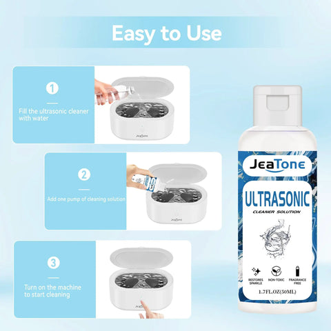Premium Ultrasonic Cleaner Juice For Bling Glasses And Sensitive Finds Wakes Up Muted Gems in 50ml bottle ready for use.