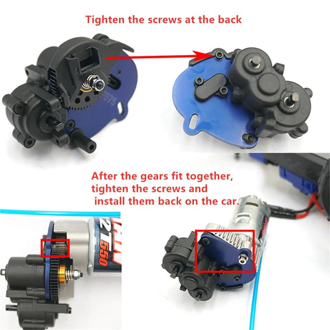 48P Spur Gear Set 48T And 55T For 1 16th Scale E Revo Slash Rally Summit Upgrade Beefy 40Cr Steel Lightweight Easy Install Drop In Fit Delivers Smooth Power And Stable Performance. RC gearbox installation