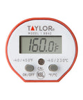 Waterproof Digital Instant Read Thermometer For Cooking BBQ Grilling Baking And Meat With Pocket Clip Red Color displayed at 160°F