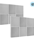 High Performance Studio Foam Panels For Straight Fire Soundproofing And Genuinely Solid Acoustic Treatment, 30x30x2.5cm, white foam tiles.