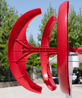 Close-up of a 1000W Home Wind Turbine Generator Kit With 12V And 24V Vertical Turbine Nylon Fiber Blades Permanent Magnet Alternator