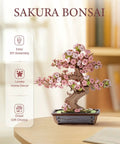 3D Puzzle Kit For Adults Sakura Bonsai Cherry Blossom Wooden Flower Craft Set For DIY Lovers Build A Dope Bonsai Tree Perfect Gift For Mothers Day Christmas Or Birthday, 6.3x4.3x6.6 in wooden desk decor