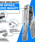 Pivot Door Hinges Heavy Duty Stealthy Hidden Hinge Kit with stainless steel construction and 360 degree rotation for secret doors.