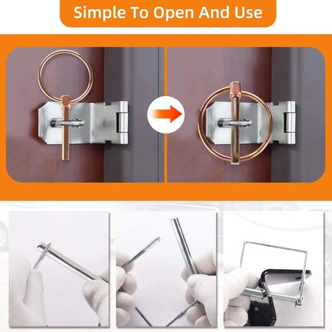360 Piece Heavy Duty Pin Kit For Trailers Tractors Trucks Mowers And Farm Equipment Built Tough displayed with hitch pins.