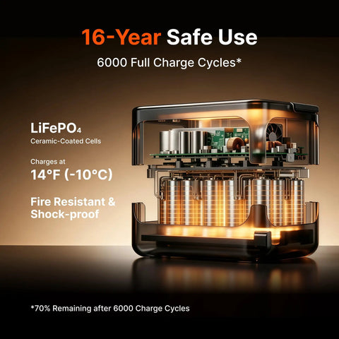 Inner components of Rock Solid Expandable Portable Power Station Built With 1024 Wh Storage Scaling Up To 11 Kwh Capacity And 1800 Watt Output.