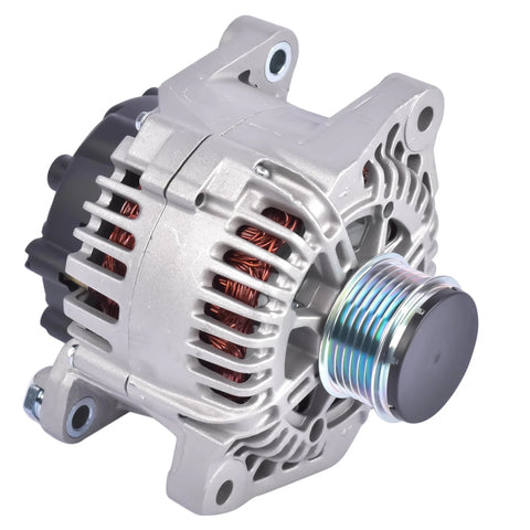 Front view of alternator replacement for Hyundai Sonata Kia Forte Optima and Rondo 2.0L 2.4L engines 2006 to 2013 12V 110Amp