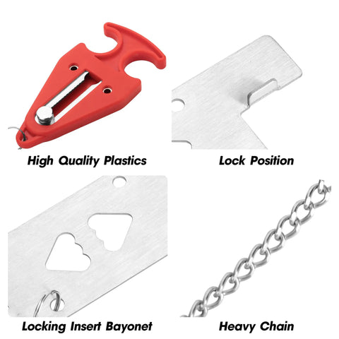 Portable Door Lock For Travel And Home Privacy On The Go, Extra Security Lockdown For Hotels, High quality plastics, lock parts