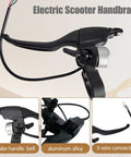 Electric Scooter Left Hand Brake Lever With Bell Hall Effect Waterproof Aluminum Alloy Handle Controller Replacement Brake Lever For Xiaomi E Scooter Durable Non Slip Quick Install Enhanced Braking Power And Reliable Performance Heavy Duty close-up