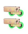 End Adjust Tandem Patio Door Rollers With Steel Carrier And Ball Bearing Wheels Nylon Wheel Option Recess Mount