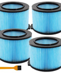 Replacement Filter Pack For Three To Four And A Half Gallon Shop Vacuums With Three Layer H11 Filtration Washable And Reusable Heavy Duty