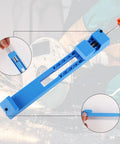 2 Pack Adjustable Circular Saw Guide Rail Set For Straight Cuts And Precise Depth Control shown with close-up details.