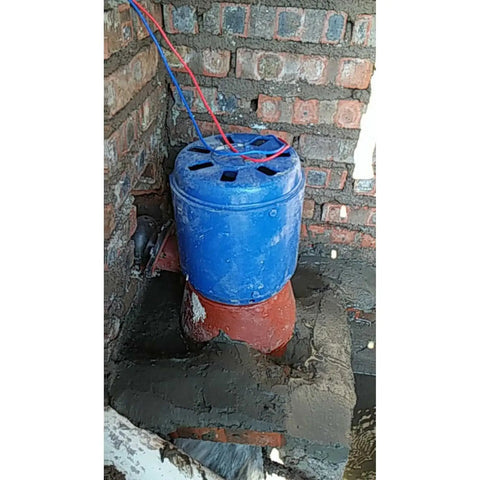 5000W Water Turbine Generator 220V Hydroelectric Power System installed outdoors with durable cast iron shell and copper coil