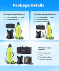 Package details for 1.9L Mini Scuba Tank Portable Pony Bottle for Underwater Exploration and Emergency Rescue with accessories