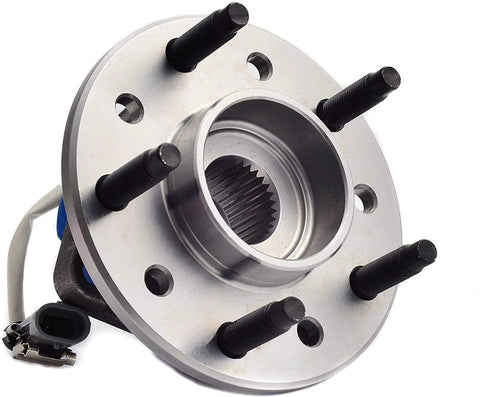 513137 Front Wheel Hub And Bearing Assembly Direct Fit For Chevy Classic 04-05 Malibu 97-03 Oldsmobile Alero 99-04 Cutlass 97-99 Grand Am 99-05 With 5 Lug ABS Sensor and 3 Bolt Flange