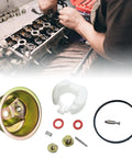 GX120 GX160 GX200 Carburetor Rebuild Kit With Chamber Float Bowl Gasket Needle Valve Spring Pin Screws And Washers Replacement Kit Built With Pro Grade Durable Aluminum Stainless Steel And Rubber Parts For Easy No Fuss Plug And Play Tuning, with gasket and needle valve