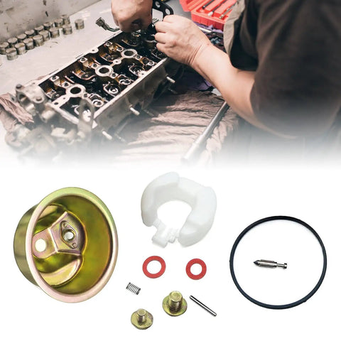 GX120 GX160 GX200 Carburetor Rebuild Kit With Chamber Float Bowl Gasket Needle Valve Spring Pin Screws And Washers Replacement Kit Built With Pro Grade Durable Aluminum Stainless Steel And Rubber Parts For Easy No Fuss Plug And Play Tuning, with gasket and needle valve