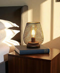 Metal Cage LED Lantern Battery Powered Cordless Accent Light Set Of 2 For Weddings Parties Patio Events Indoors Outdoors With Warm White Glow