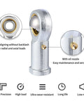 Shop Tested 2 Pack Rod End Bearings With 3/16 Inch Bore And 10-32 Thread Pre Lubed Heim Joints includes oil nozzle for maintenance.