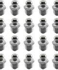 Grease Zerk Fittings 20 Pack M8 Five Sixteenth Inch Silver Straight Grease Nipples Nozzles With Spring Ball Check Heavy Duty