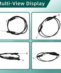 Beefed Up Heavy Duty Gear Selector Shift Cable For Polaris Ranger 400 500 800 2010 2011 2012 2013 2014 Replacement Part 7081753 7081614 High Quality Drive Train Cable, four views
