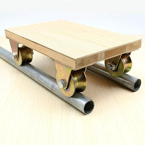 Heavy Duty U Groove Gate Casters 2 Inch Steel Gate Wheels Bearing 660 Lbs Per Wheel Rigid Track Rollers mounted on metal rails.