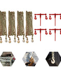 Grade 70 Chain Transport Hauling Kit With 5 16 To 3 8 Inch Chains Binders And 20 Foot Chains Heavy Duty Tie Down Set