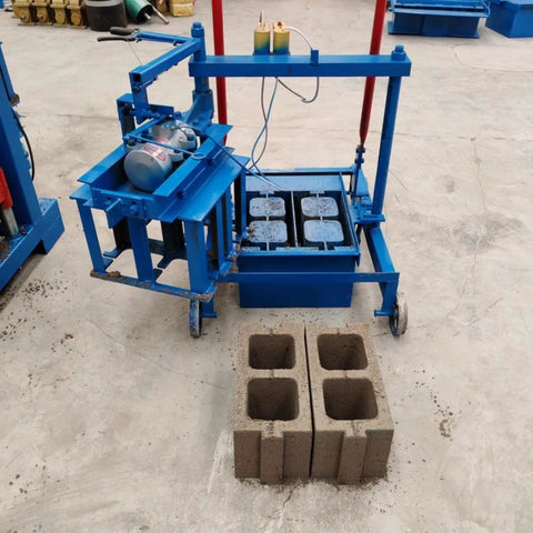 Straight Up Heavy Duty Concrete Block Making Machine Built Tough To Crank Out Durable Paving Bricks And Structural Blocks Without The Headache For Active Job Sites And Workshops with molded hollow blocks nearby.