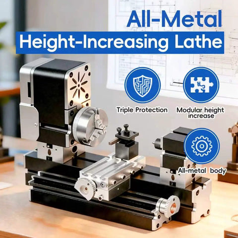 Snag This All Metal Mini Bench Lathe Machine With 36W High Output Motor And 20000 Rpm for precise metal and wood projects.