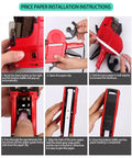 Step-by-step instructions for 2 Line 20 Digit Price Label Gun With A Z Letters All In One Pro Grade Pricing Labeler Kit operation