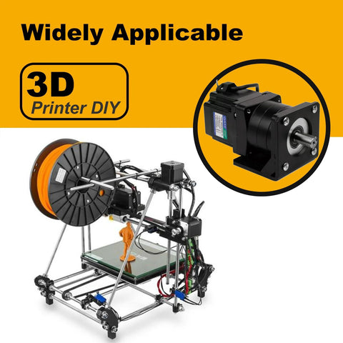 Nema 17 Stepper Motor Mounting Bracket Kit for 42mm Motors Crafted in Alloy Steel L Shape Fixed Seat with M3 Screws installed on 3D printer