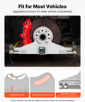 Heavy Duty Carbon Steel Wheel Alignment Tool Featuring A Digital Angle Finder and Measuring Tapes for accurate camber adjustments on vehicles.