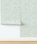 Killer Blue Green Modern Wallpaper With Hella Smooth Matte Linen Finish And Totally Eco Safe Build built on a wall detail.