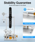 Heavy Duty Bicycle Wheel Truing Stand for Folding and Pro Grade Wheel Repair, stable base with pre-drilled holes, 10-29in wheels