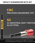 Pro Grade 23-Piece 2-Inch Allen Wrench And Drill Bit Set With Magnetic One Quarter Inch Hex Bits For Impact Drivers Includes Metric And SAE Sizes S2 Steel Magnetic Bit Holder And Storage Box featuring CNC precision-engineered tips and S2 industrial heat-treated alloy steel.