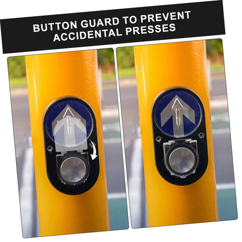 4 Pack Power Button Cover Protectors For Elevators And Washing Machines, Plastic Push Button Guard preventing accidental presses