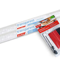 Self-Adhesive Privacy Window Film, 17 Inches By 78 Inches, Pearl, 2 Pack With Applicator for glass surfaces, includes installation tools.