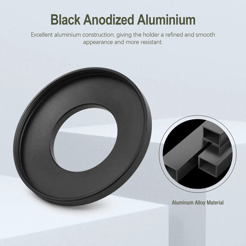 Black anodized aluminum ring for T2 Female To C Mount Telescope Camera Adapter For Telescopes And Macro Photography 4mm optical extension