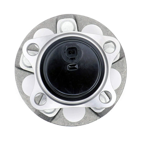 Top view of Rear Wheel Bearing Hub Assembly For 2010 2015 Toyota Prius And 2012 2015 Prius Plug-In Drop-In Replacement, 5 Lug