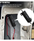 50W 6 Ohm LED Load Resistors With Quick Wire Clips Aluminum Case For Quick Turn Signal Fix Hyper Flash Auto Replacement Resistors To Stop Blink Error Codes Black 2 Pack Plug And Play installed on vehicle panel