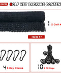 Heavy Duty Multi Sport Netting For Golf Baseball Hockey And Soccer Pro Grade Nylon Mesh Practice Net 10x20 ft with accessories