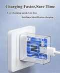 No Fuss USB Wall Charger 5V 2A Fast Charging Adapter Built For Travel And Home Universal USB Plug with transparent housing view