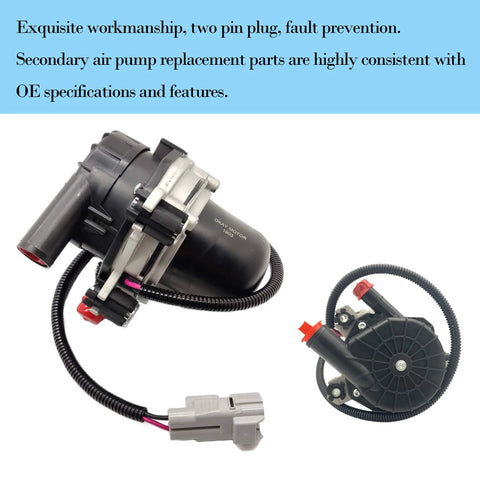 Two Pack Secondary Air Pump Replacement For Toyota Tundra Sequoia Lexus LX570 Land Cruiser 2007 2013 Models showing full view