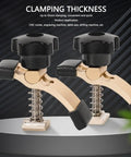 Two Pack 65mm Aluminum Hold Down Clamp For CNC Router Drill Press And Table Saw With Protective Sleeves Rugged 6063 Alloy