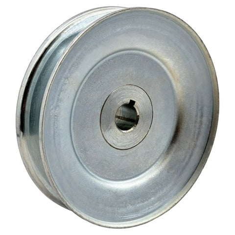 AB400 One Half Inch Bore Single Groove Web Sheave V Belt Pulley Four Inch Outer Diameter Carbon Steel Motor Pulley For A B 5L 4L V Belts