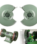 6 Inch Bench Grinder Wheel Safety Guard With Inner And Outer Shields, Pro Grade Fit For 150 Type Grinding Machines, Green Iron Construction