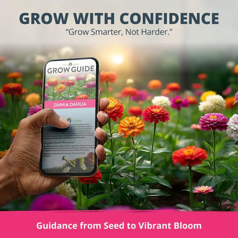 Zinnia Dahlia Seeds Pack 524 Premium Seeds For 2026 Non GMO Garden Blooms With Vibrant Double Flowers In Red Pink Orange White