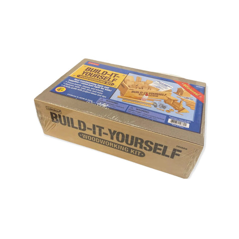 Hands On Kids Woodworking Kit With Real Tools And Over 80 Pine Pieces For Ages 4 To 11 Build It Yourself Craft Set box