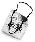 Farm Life Tote Bag For Harvest Crew And Driver Fans With Combine Harvester Theme Durable Canvas 16x16 Inches Funny Reaper Vibe