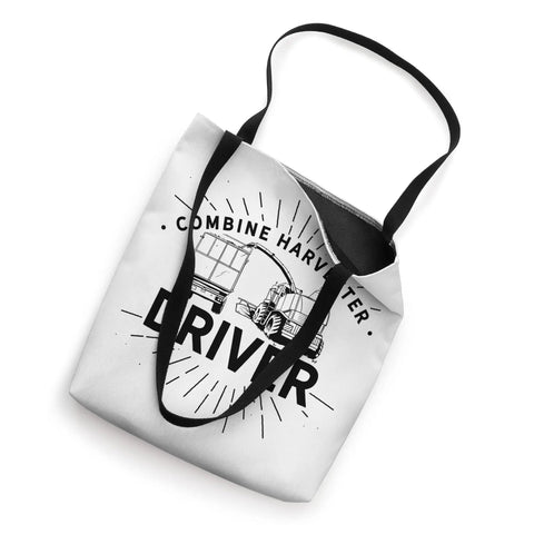 Farm Life Tote Bag For Harvest Crew And Driver Fans With Combine Harvester Theme Durable Canvas 16x16 Inches Funny Reaper Vibe