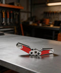 Get Crazy Secure Adjusting Magnetic Welding Positioner Fixture With Hex Wrench And Dual Sided Strong Magnet Design on metallic surface.